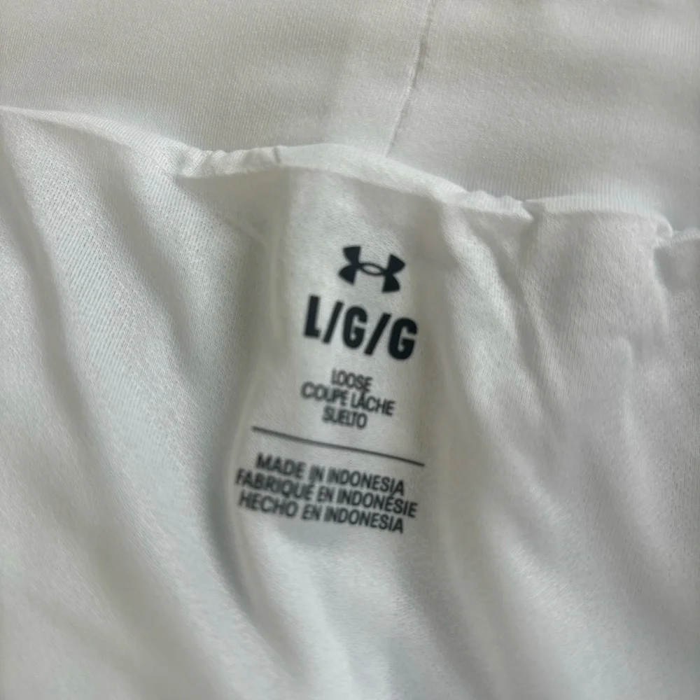 Under Armour NWT Run Anywhere White Shorts Size Large - Picture 7 of 10